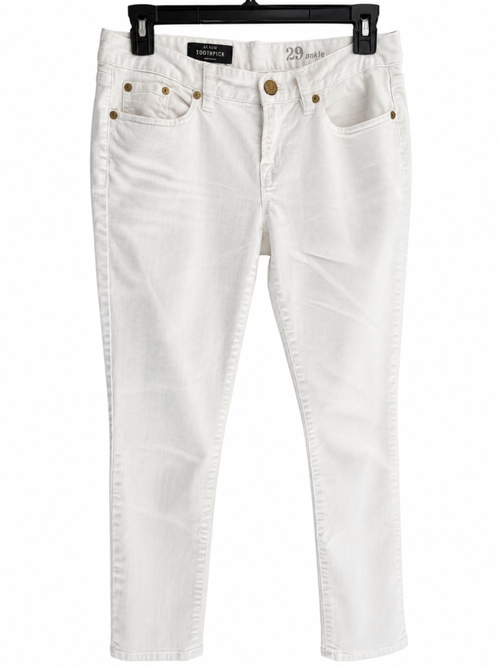 J. Crew White Ankle Low Cut Skinny Jeans- Like New- EUC - Picture 2 of 6